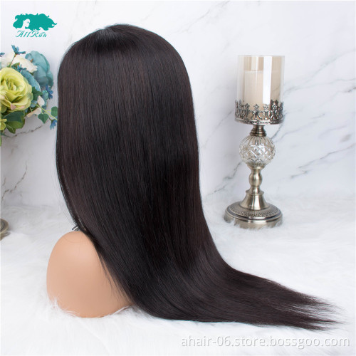 2019 wholesale price superlative quality invisible and soft 4*4 Closure lace straight Wig and mono women's topper hair